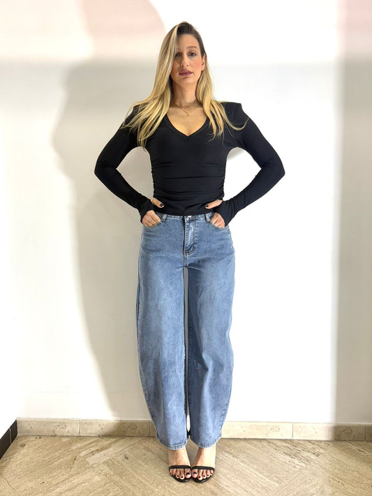 Jeans Ballon Curvy Alta Vita - Elastici