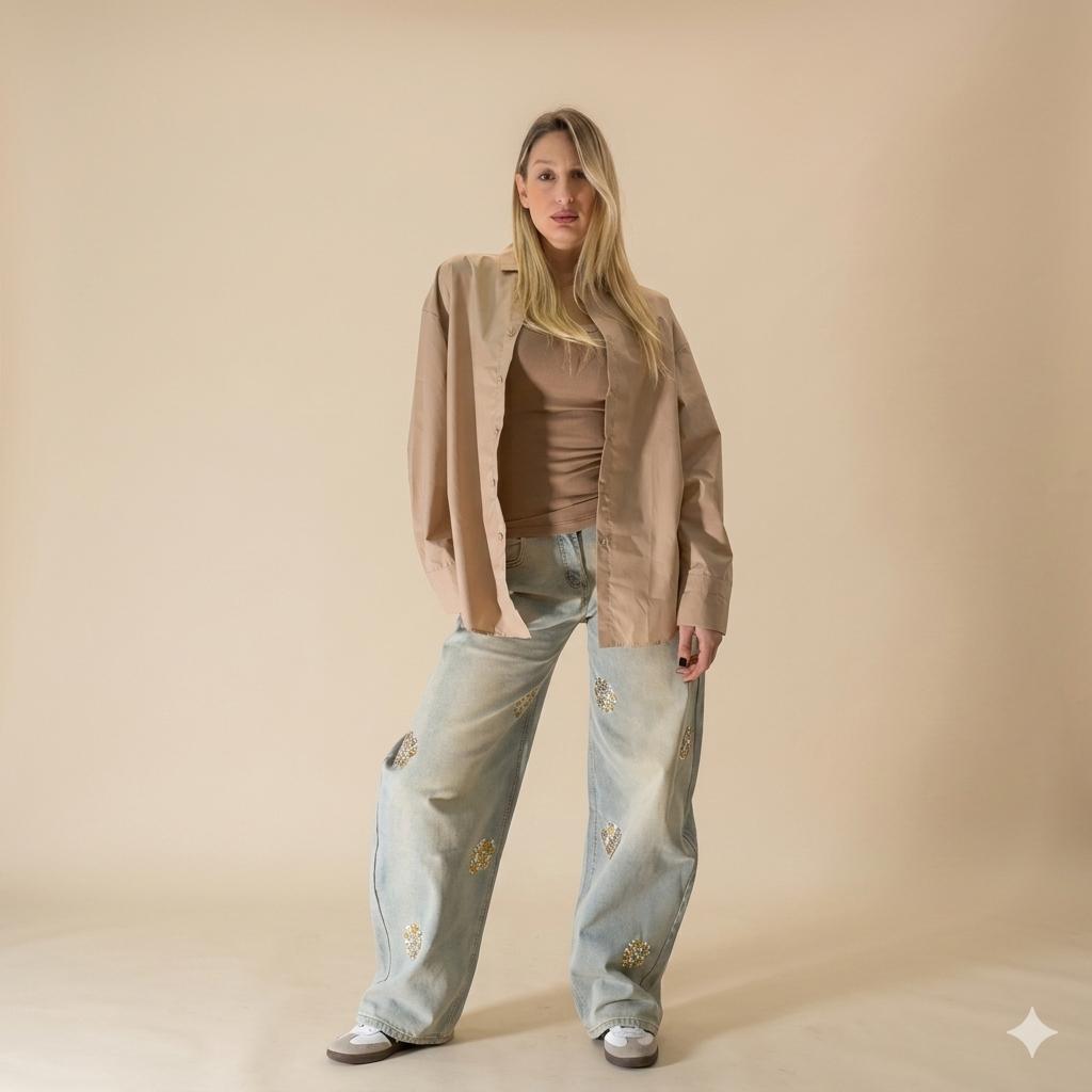 Camicia Classica in Cotone con Bottoni