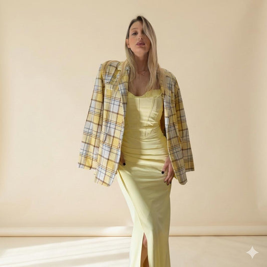 Giacca a Quadri Donna