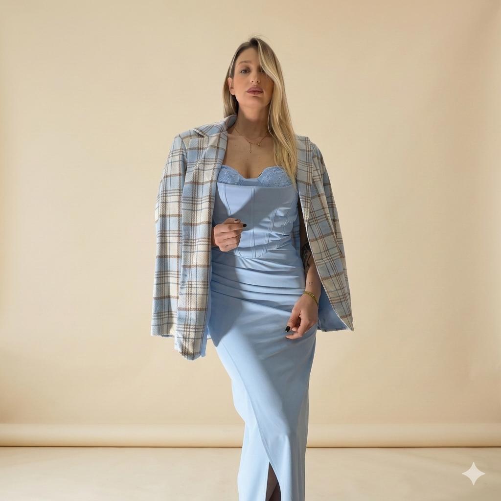 Giacca a Quadri Donna