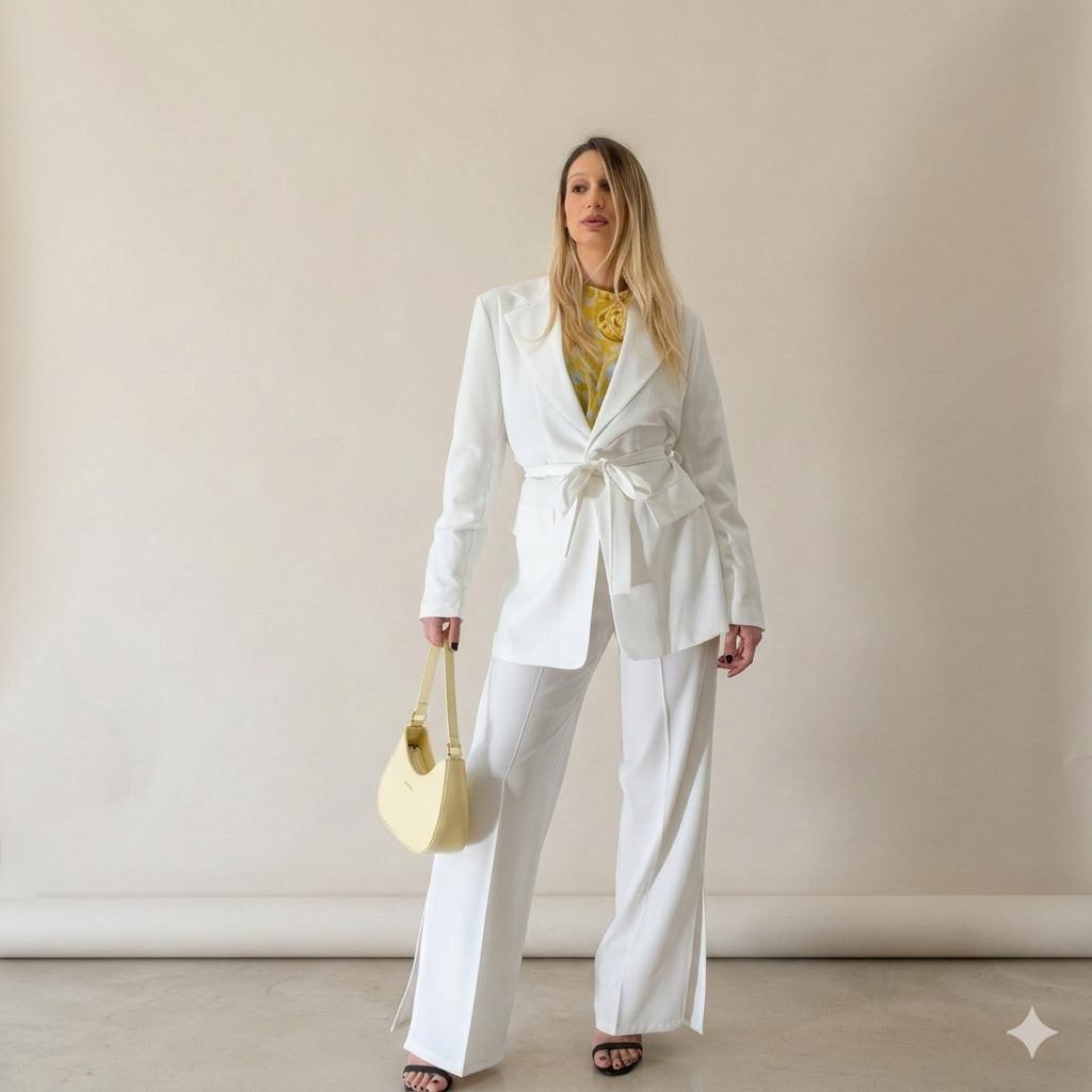 Completo Giacca e Pantalone Palazzo - Elegante
