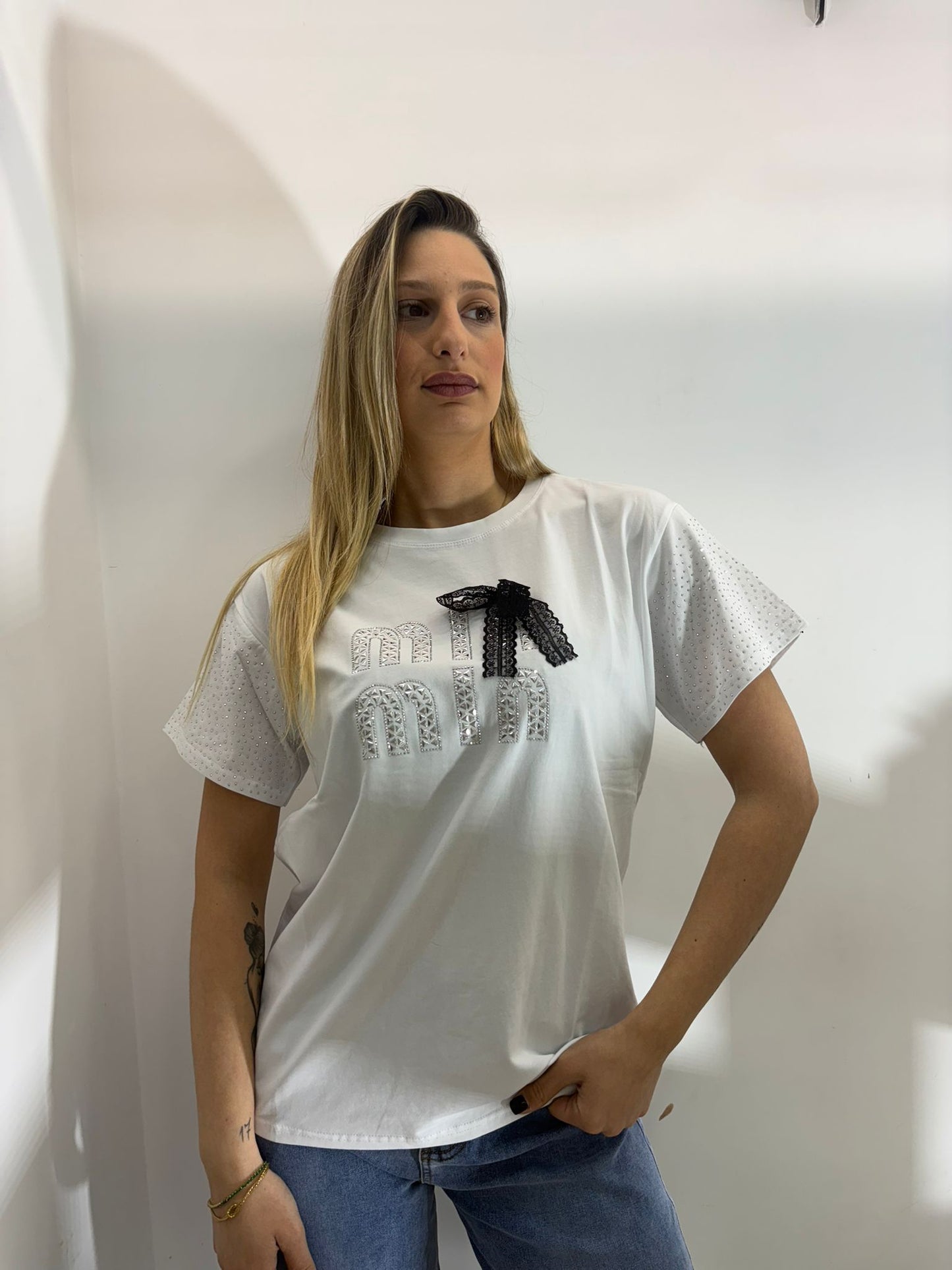 T-Shirt Modello MIU MIU in Cotone - Taglia Unica